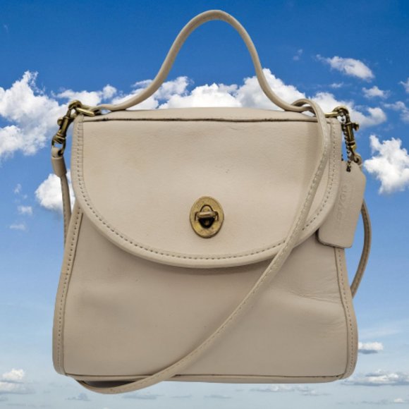 Coach Bags Vtg Coach 9983 Legacy Regina Bone White Leather